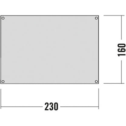 Schematic for Tatonka tent ground sheet in grey with eyelets in each corner for the option of fixation. 230 x 160 cm. Designed for use with the Kiruna 2, Okisba 2, Narvik 2 but also works with the Kyrkja 1, Groenland 2, Orbit 3, Koli 1. Weight: 350 g 